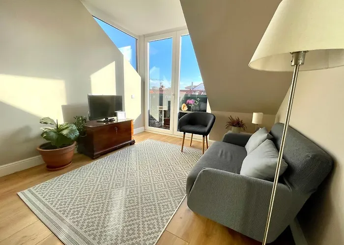 Atico Marqués Playa Centro Vistas Al Mar Garaje Opcional Gijón