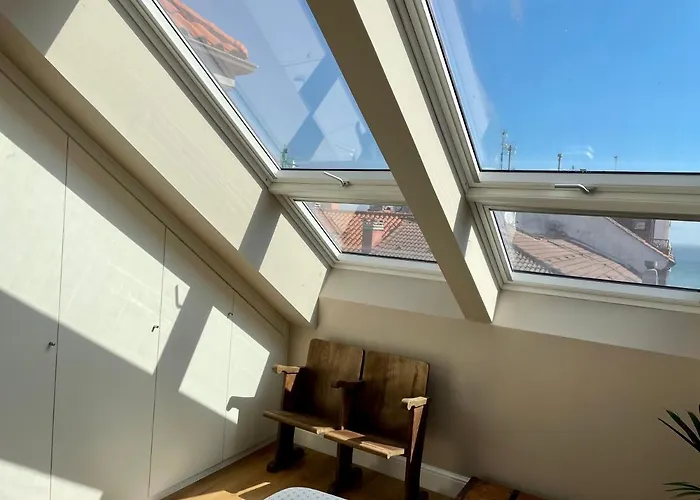 Atico Marqués Playa Centro Vistas Al Mar Garaje Opcional Gijón